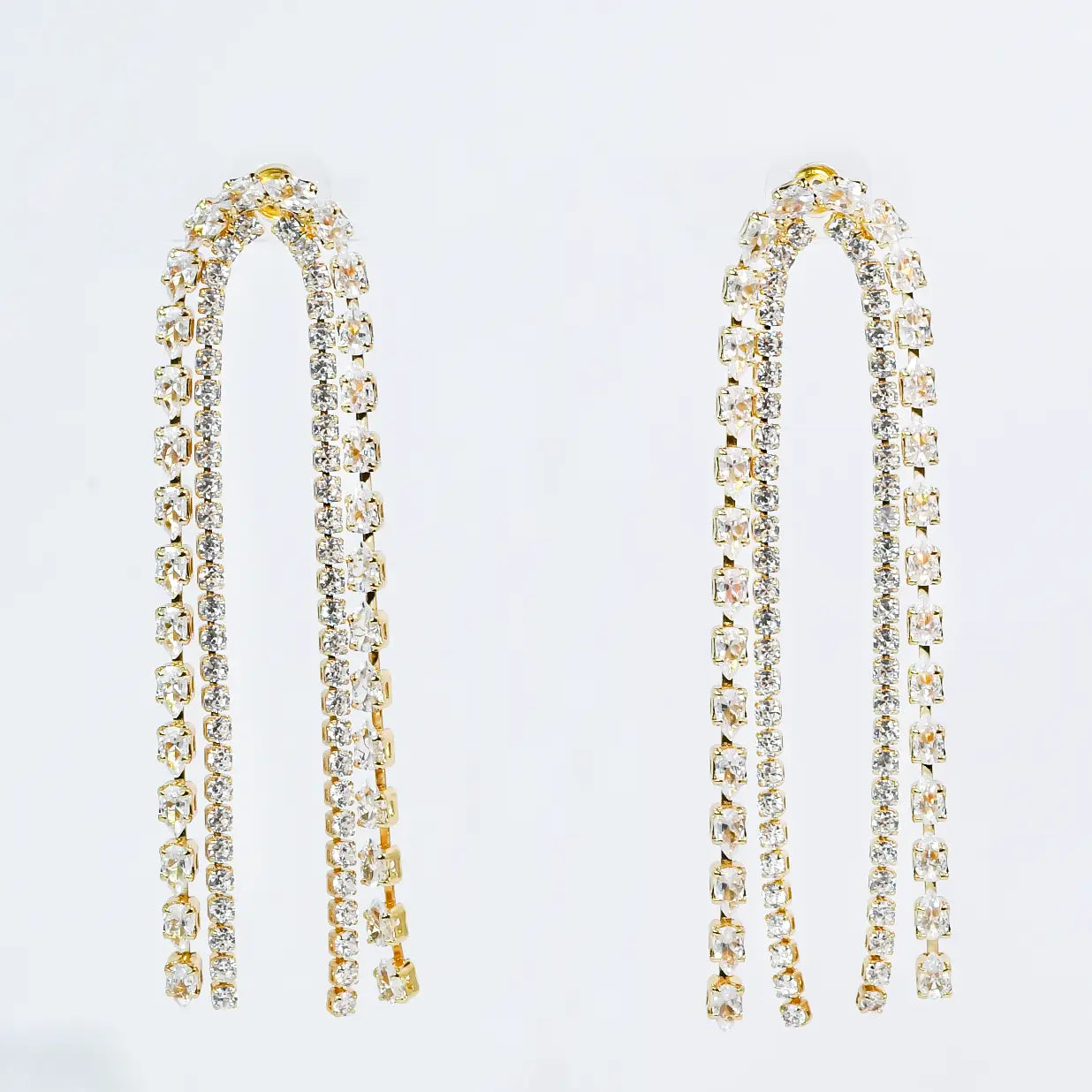 Crystal Cascade Earrings by Treasure Jewels
