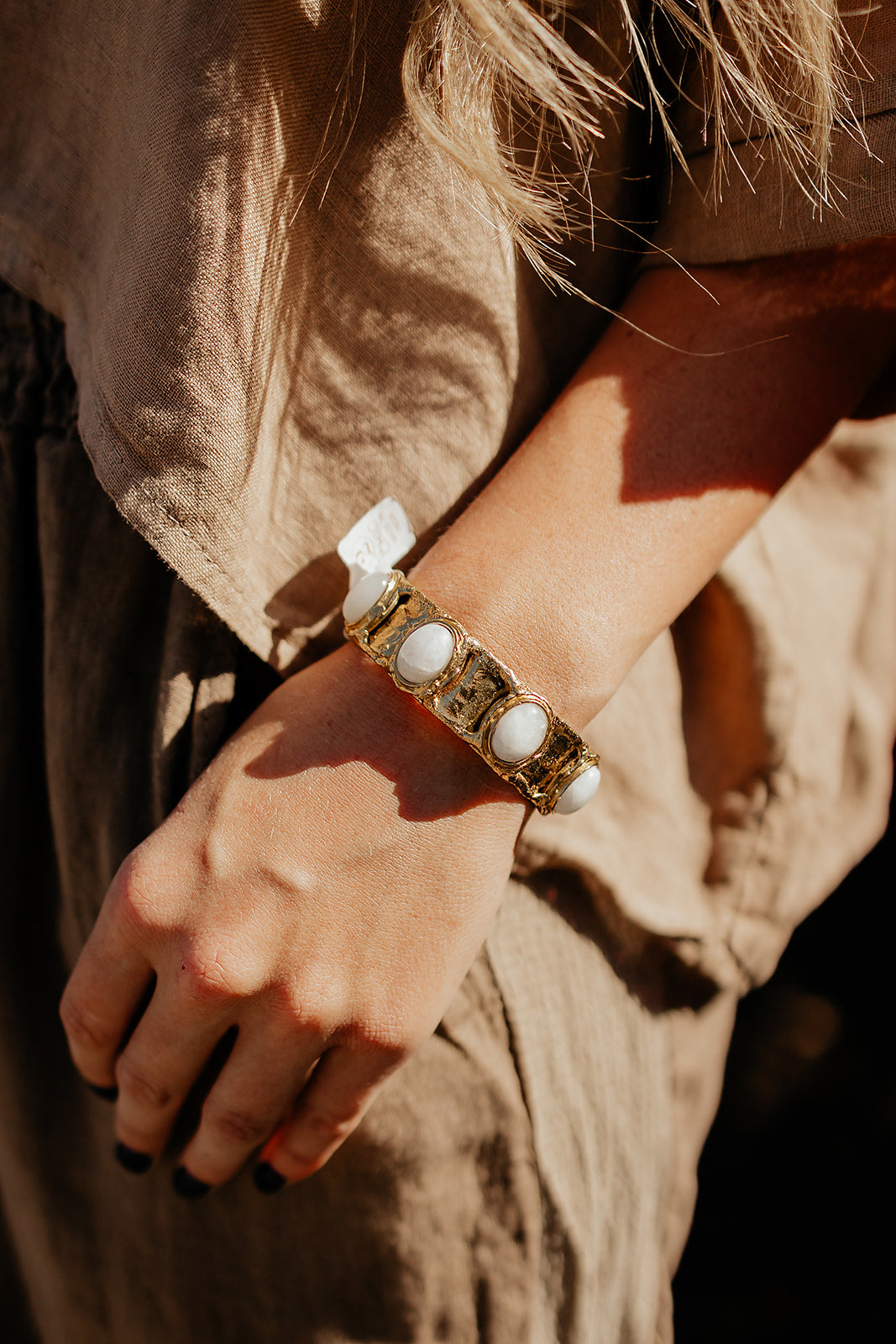 Natural Stone Cuff- 2 Colors Available
