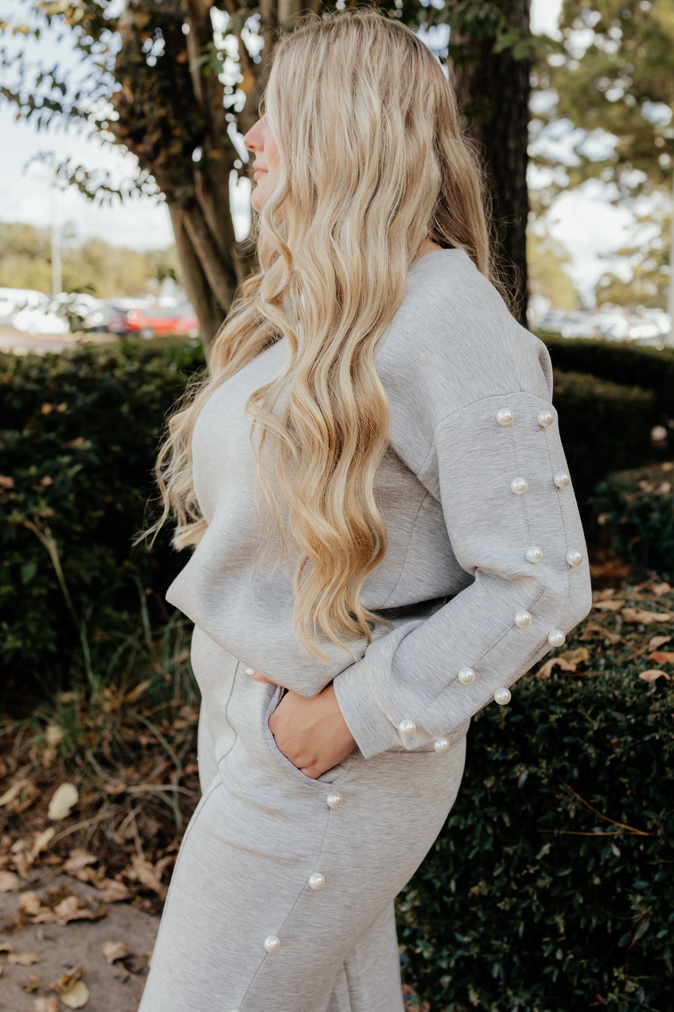 Heather Grey Pearl Set- joh