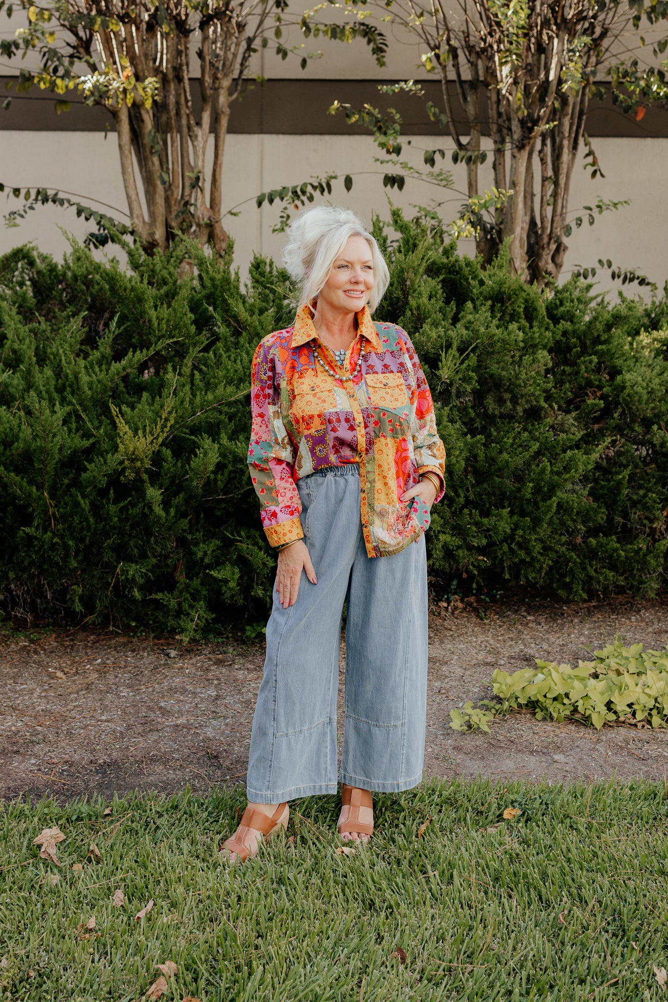 Patchwork Camp Shirt by Ivy Jane