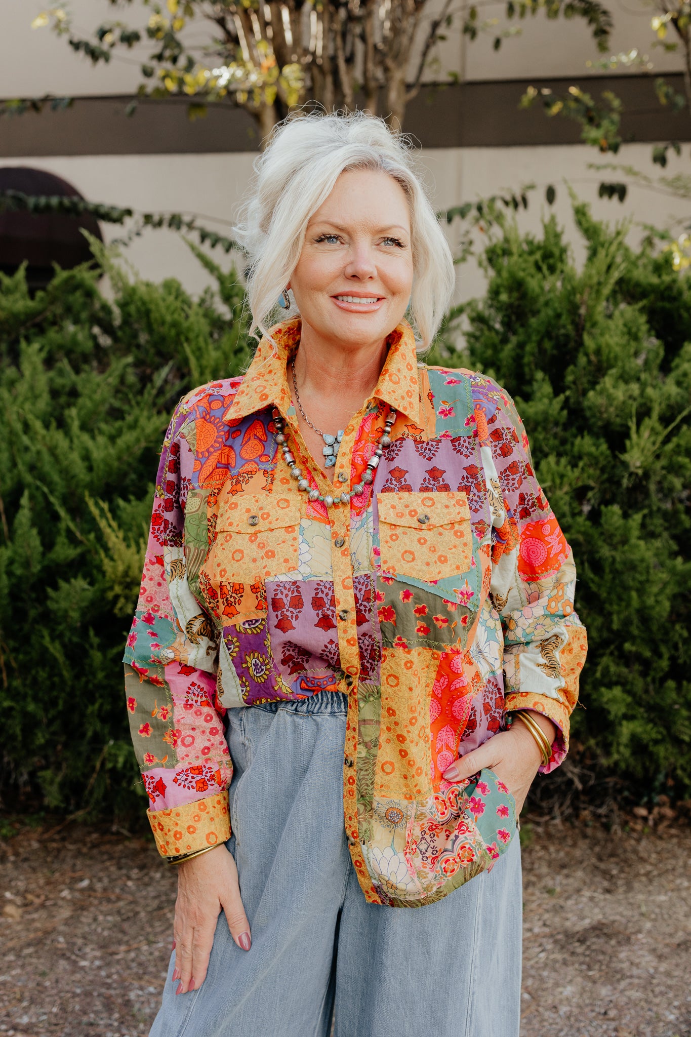 Patchwork Camp Shirt by Ivy Jane