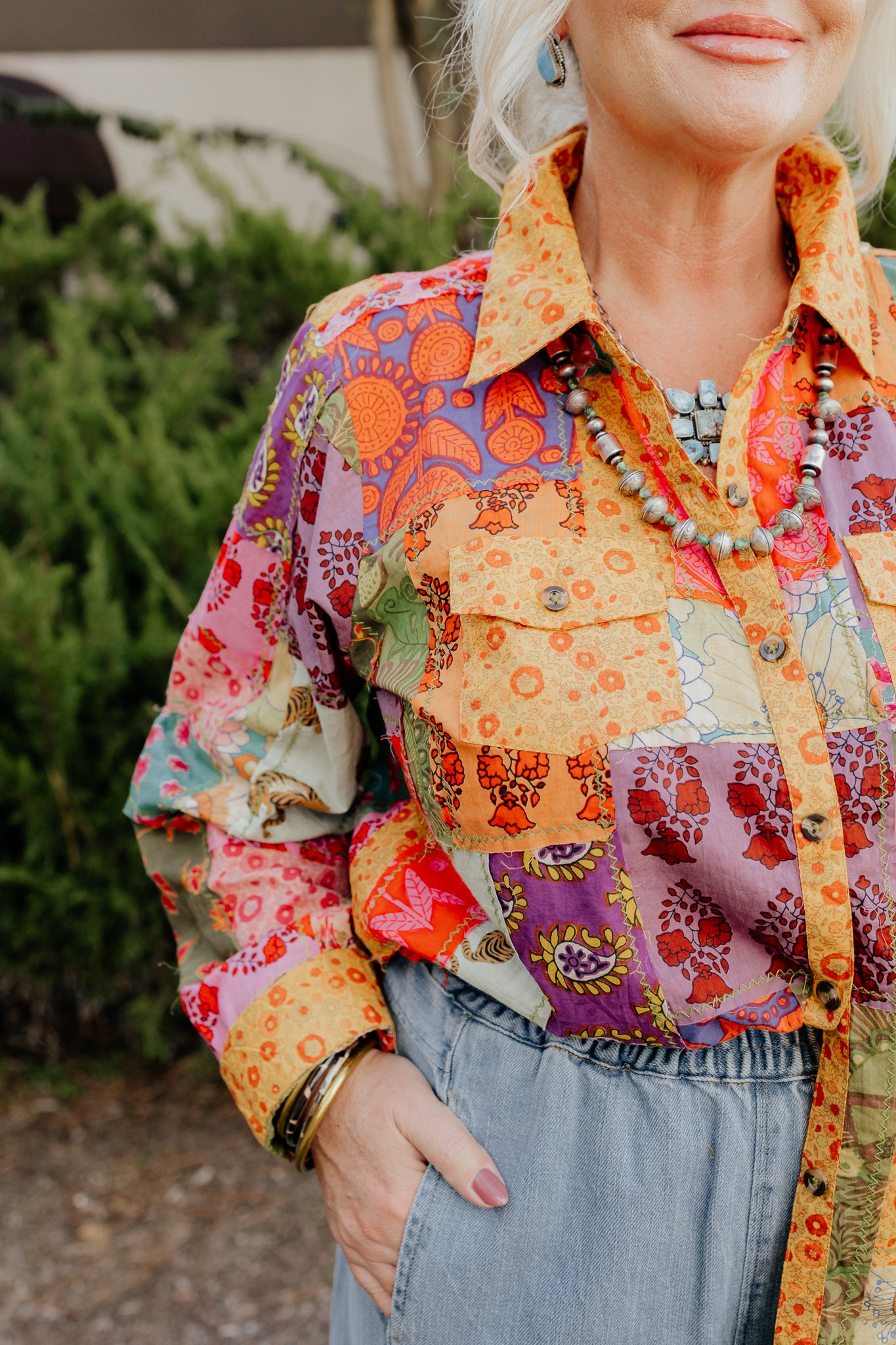 Patchwork Camp Shirt by Ivy Jane