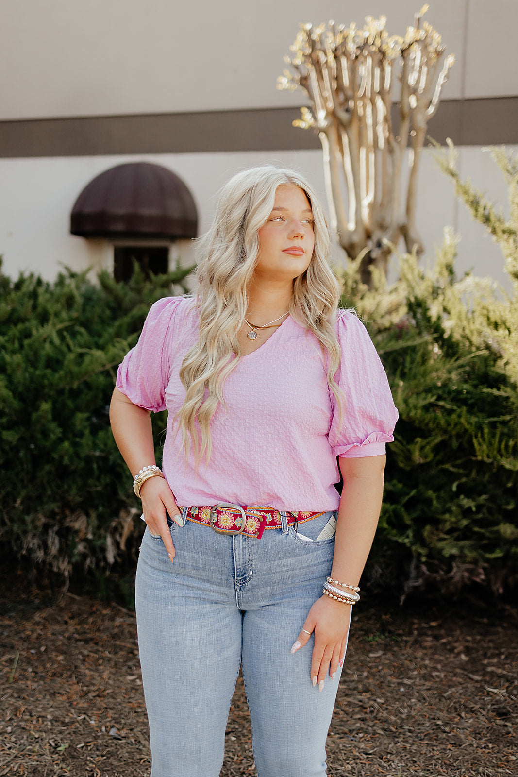 Colette Lilac Pink Top by Mary Square