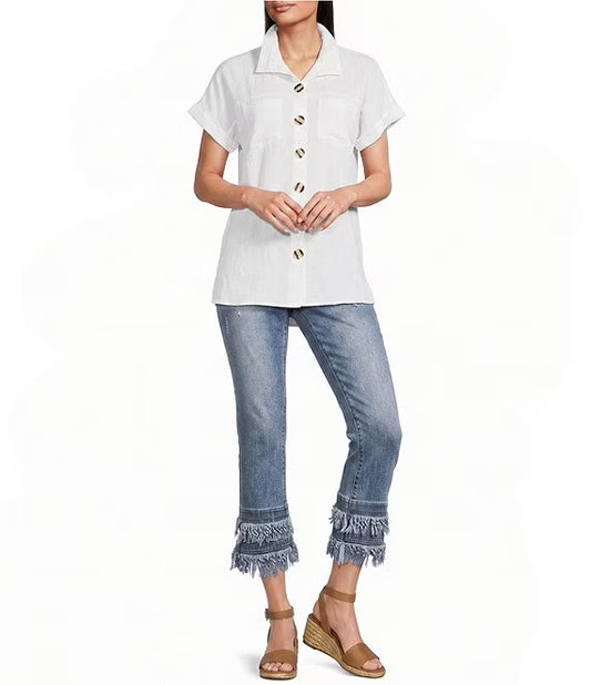 Double Fringe Jeans
