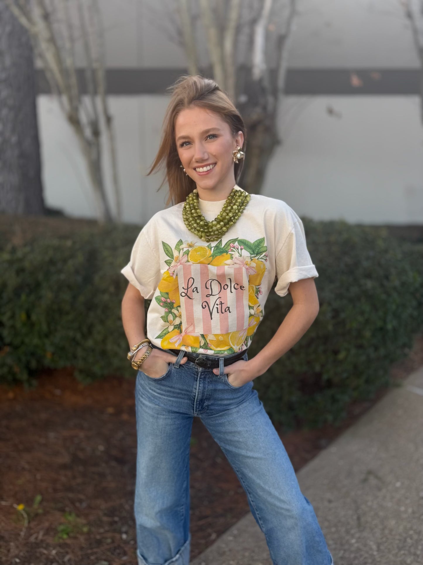 La Dolce Vita Lemon Graphic Tee