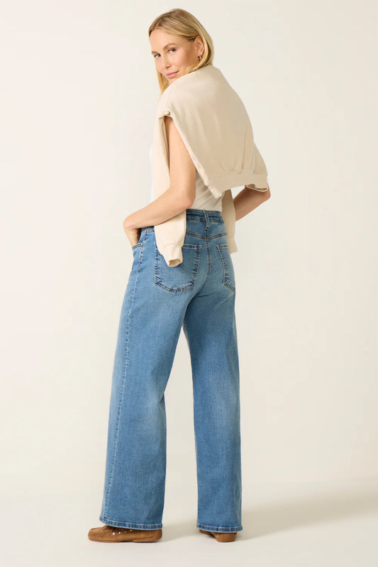 Maya High Rise Wide Leg Jean by Kut (Protect Wash Medium)