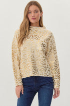 Metallic Leopard Sweater