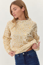 Metallic Leopard Sweater