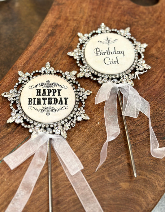 Sparkle Cake Topper