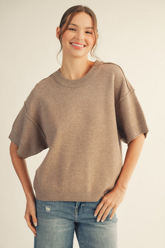 Mocha Knit Sweater by Jodifl