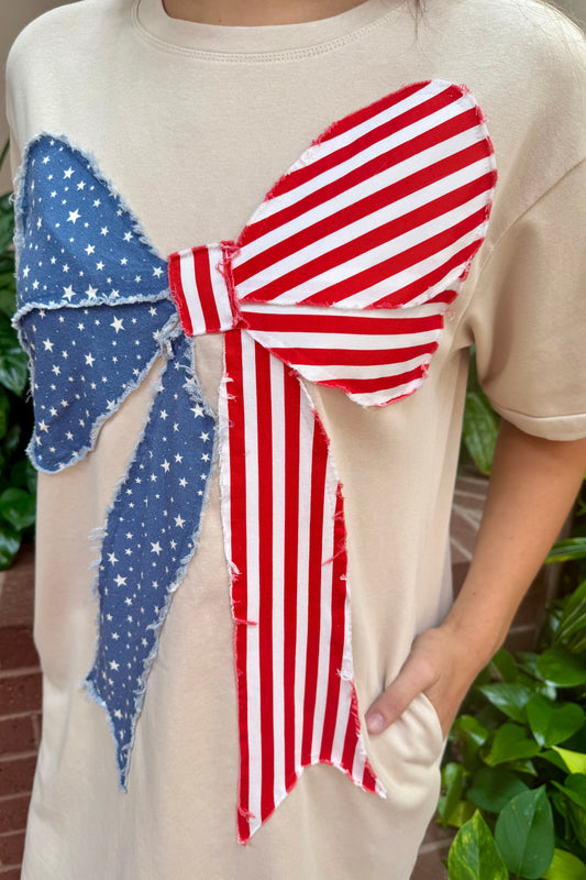American Bow Graphic Dress