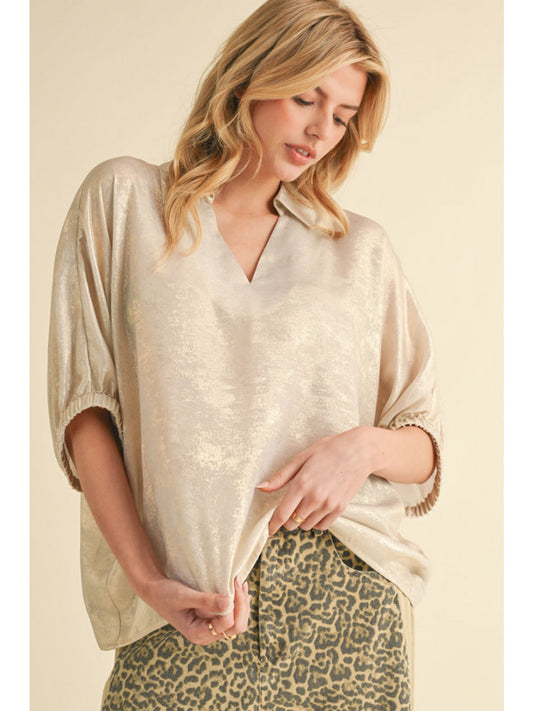 Golden Pearl Blouse