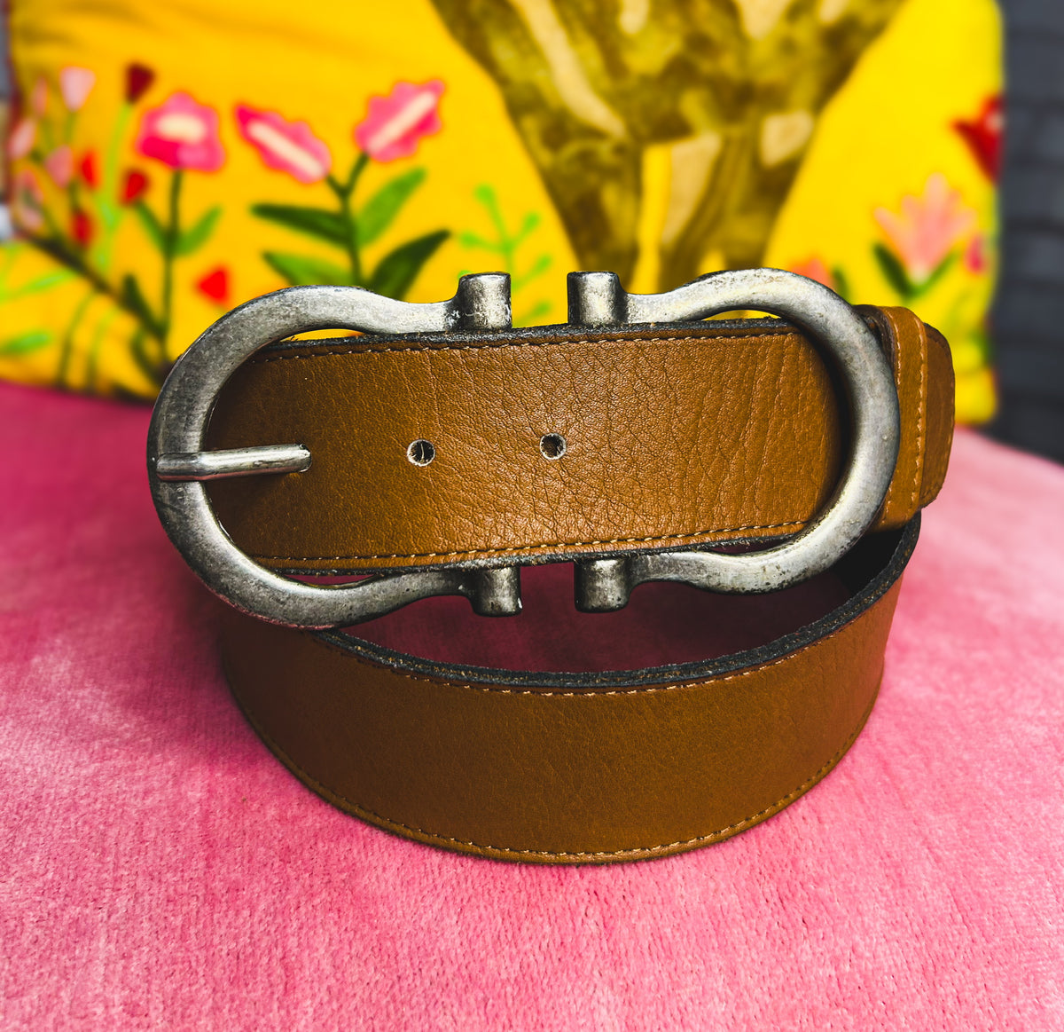 Ansaldo Import Genuine Leather Made In Italy Belt Ansaldo Leather Belt – Joetta main image 2