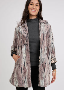 Faux Mountain Fox Coat