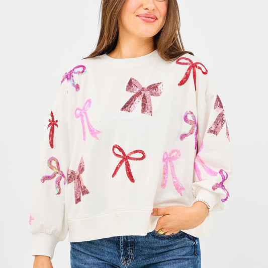 Millie's Bows Sweatshirt by Mary Square