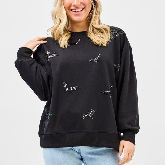 Sarah Bats Halloween Sweatshirt