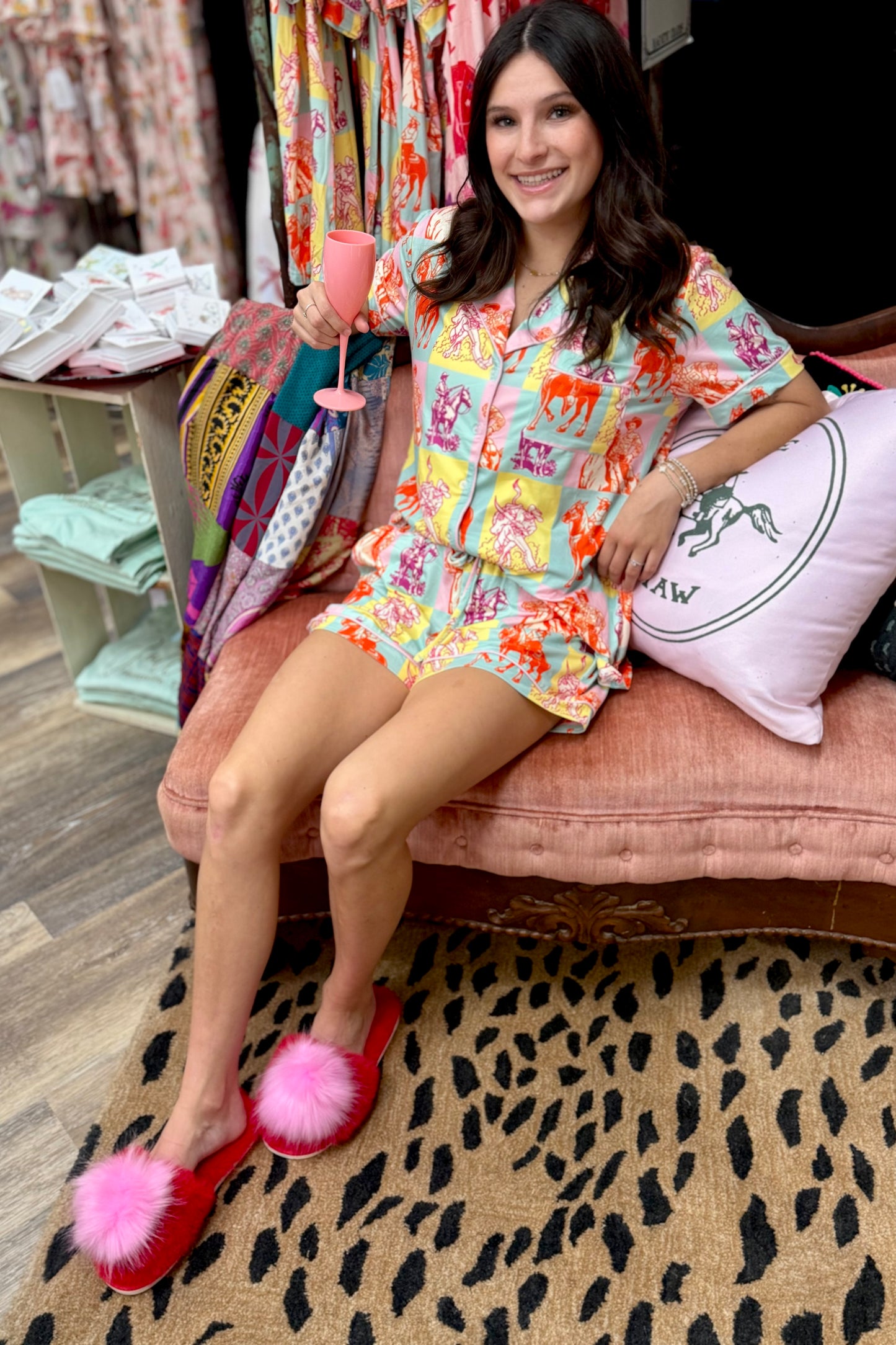 Howdy Hanny Pastel Cowboy Pajama Set