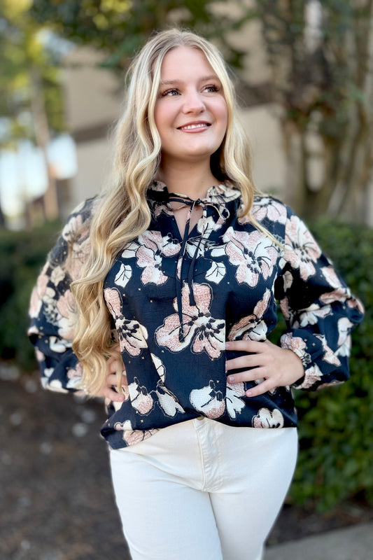 Floral Peasant Blouse