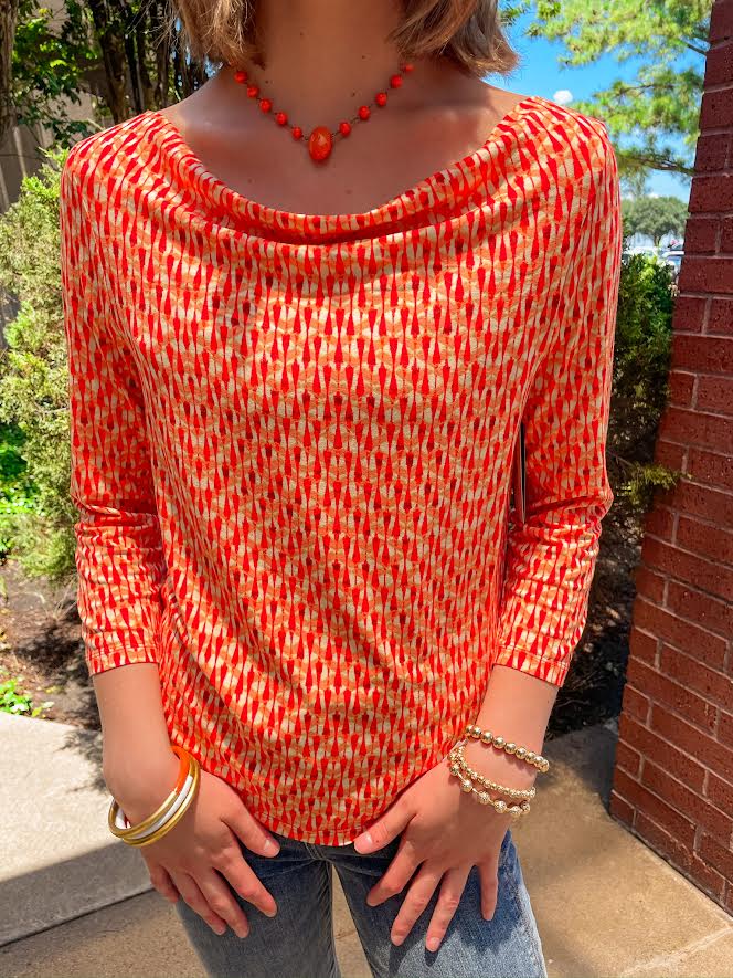 Coral Blaze Blouse