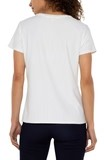 Short Sleeve Crew Neck Tee with Rib Trim - Liverpool