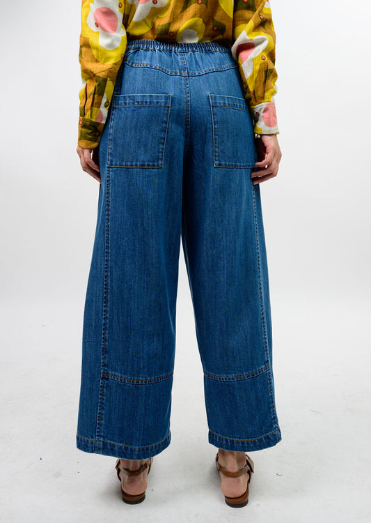 Dark Denim Barrel Jean