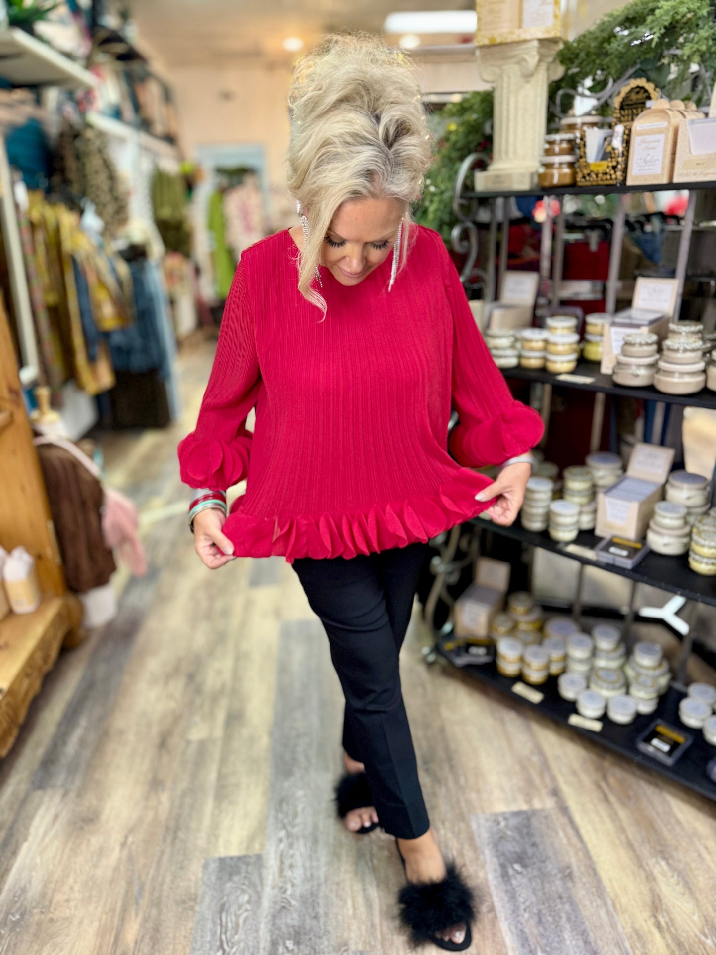 Joanna Pleated Top by Joh