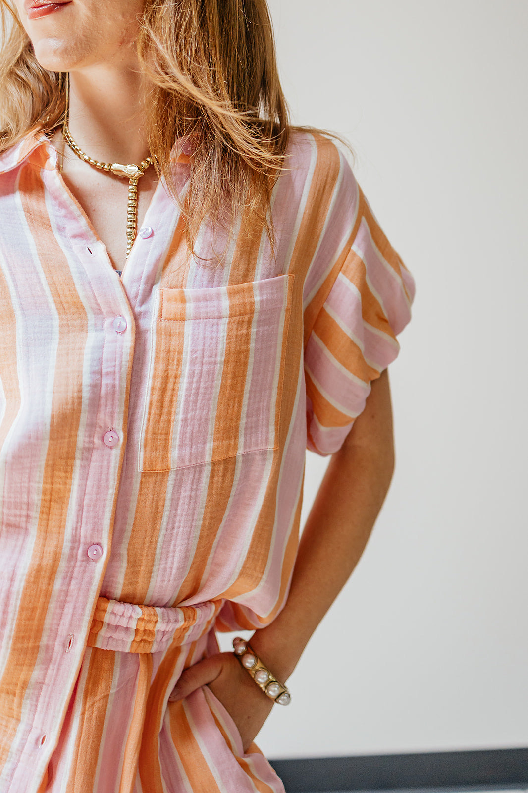 Striped Gauze Set