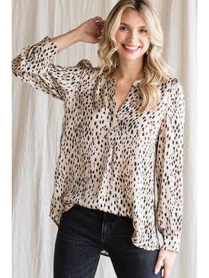 Dot Print Blouse