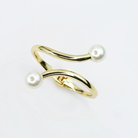 Kind of a Moment Double Pearl Bangle