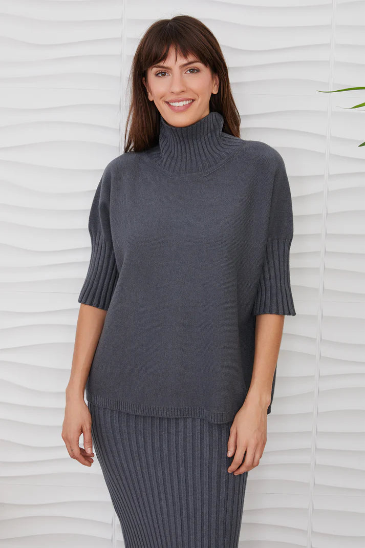 Milio Milano Charcoal Turtleneck