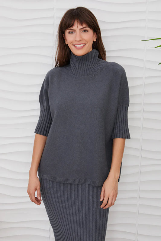 Milio Milano Charcoal Turtleneck