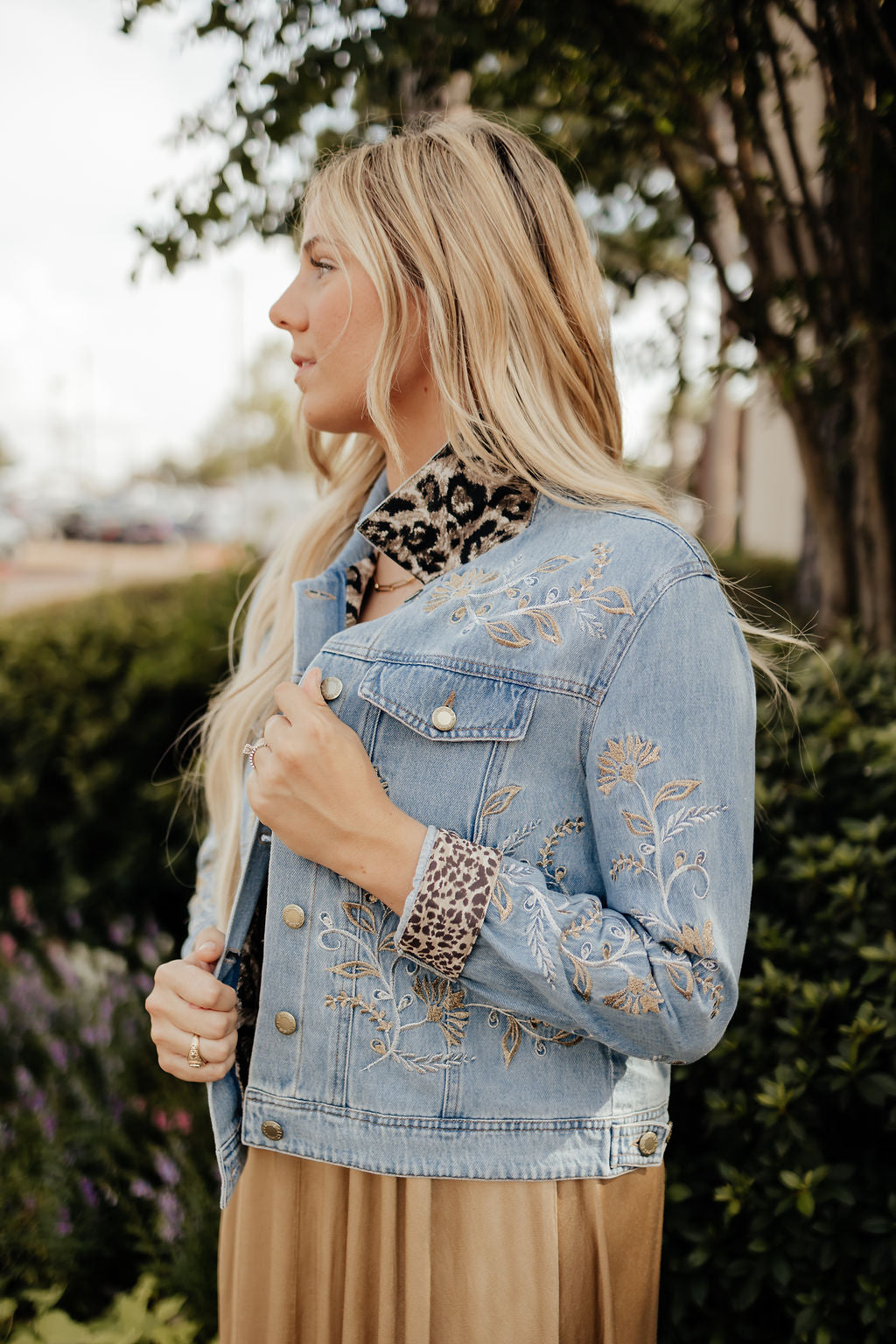 John Mark Embellished Denim Jacket