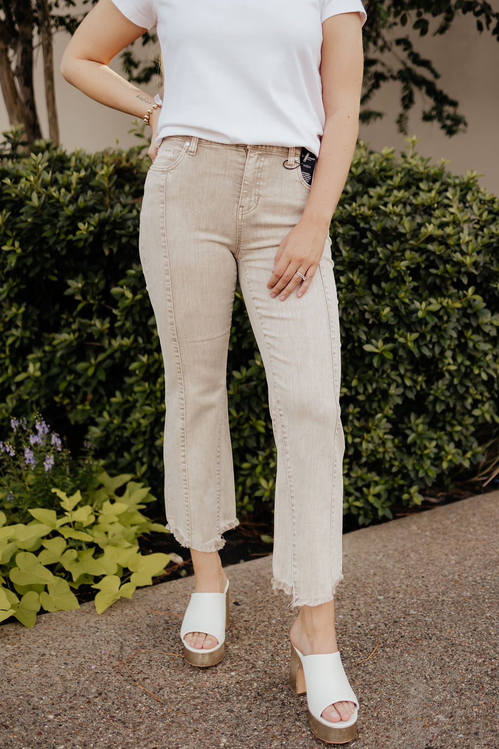 Hannah Crop Flare Jeans