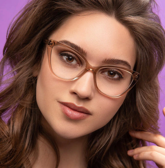 Aby WHS Tan Blue Blocking- Glasses