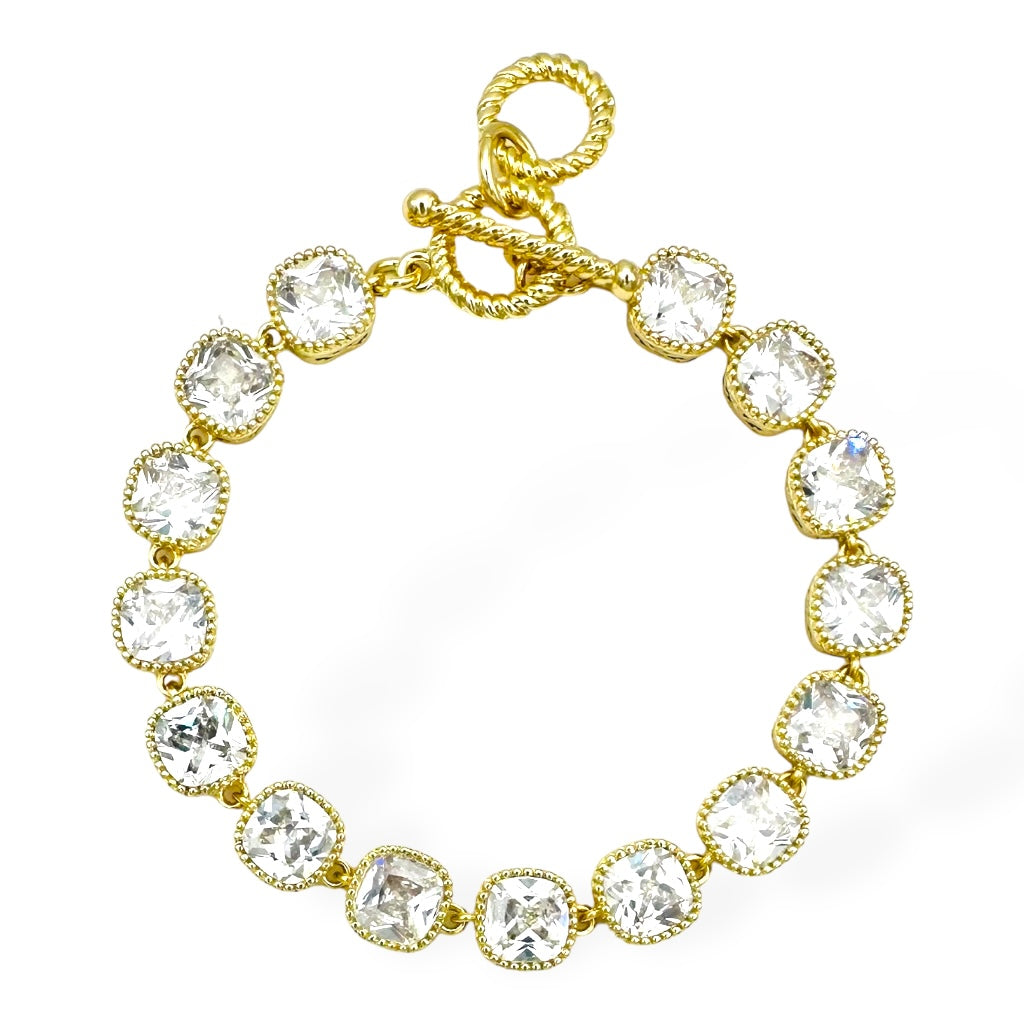 Gold Multi Stone Bracelet