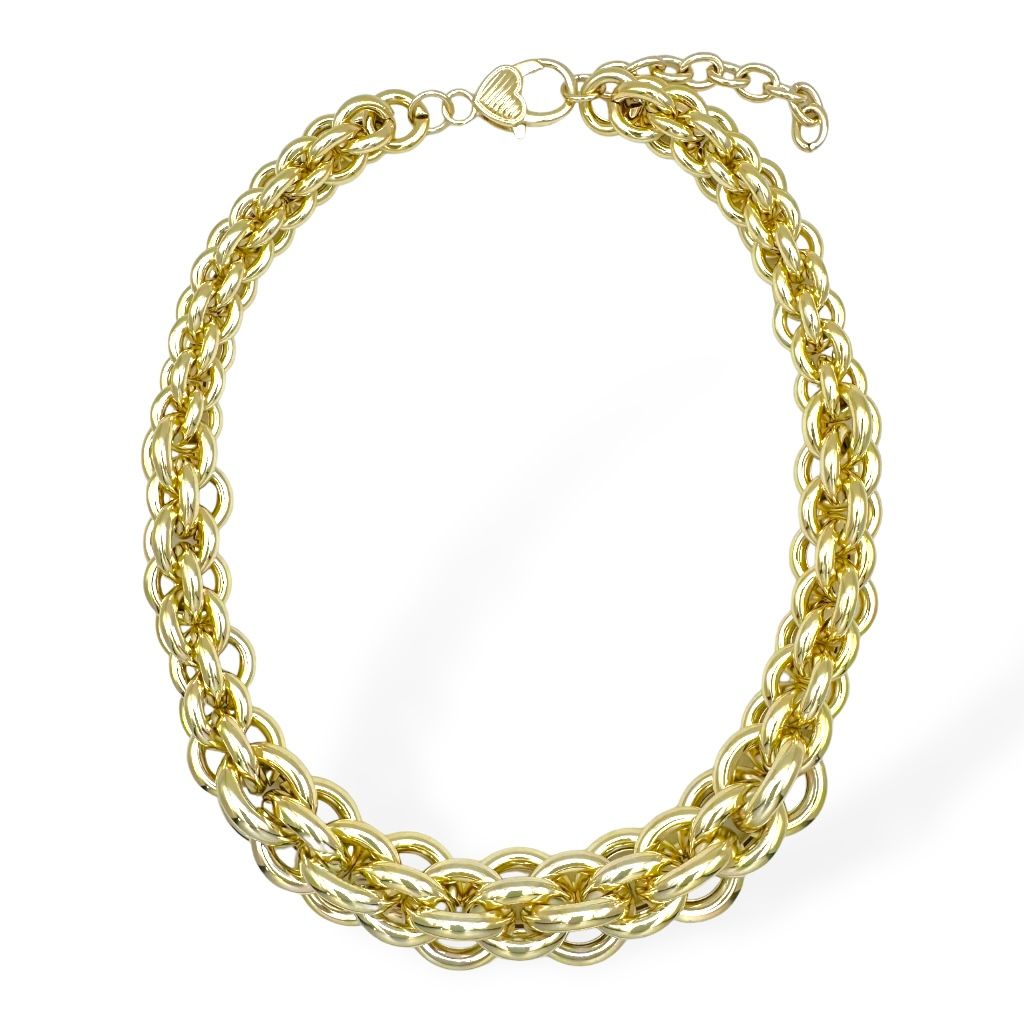 Thick Gold Link Chain Necklace