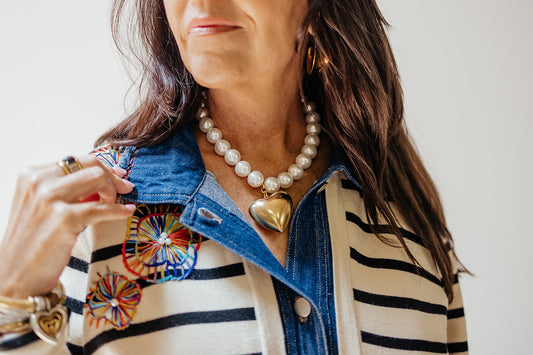 Knit Striped Jacket by John Mark