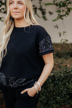 Sequin Trimmed Detail Set - Two Colors (Black and Oatmeal)