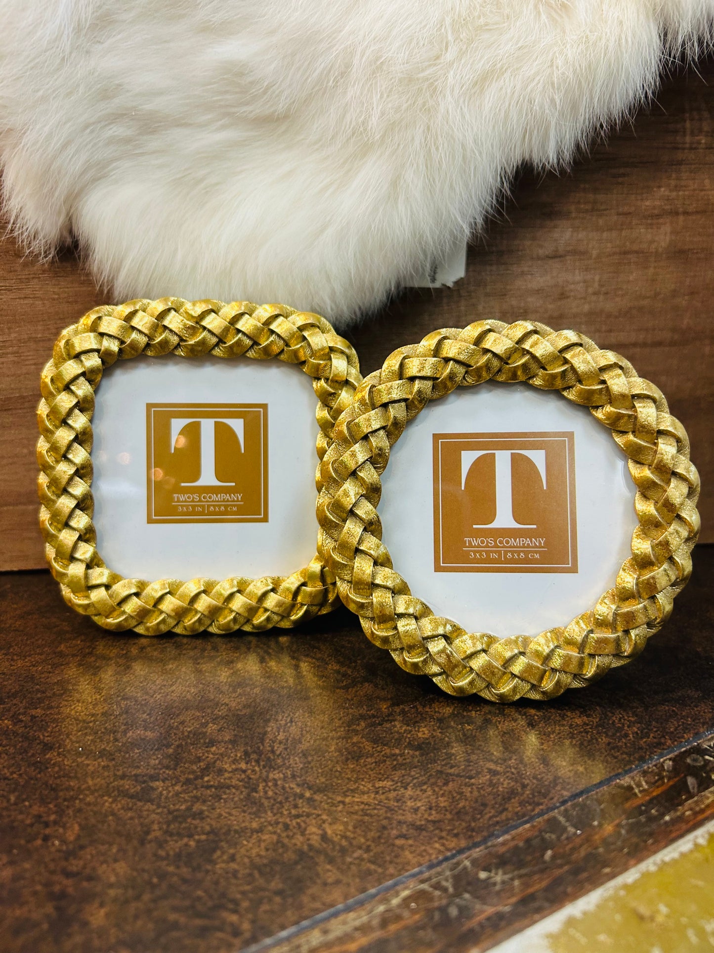 Gold Braided Photo Frames