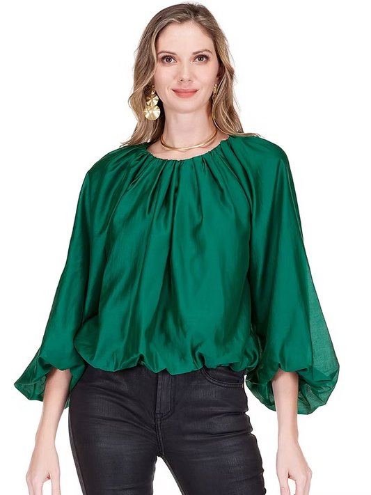 Hunter Green Balloon Top