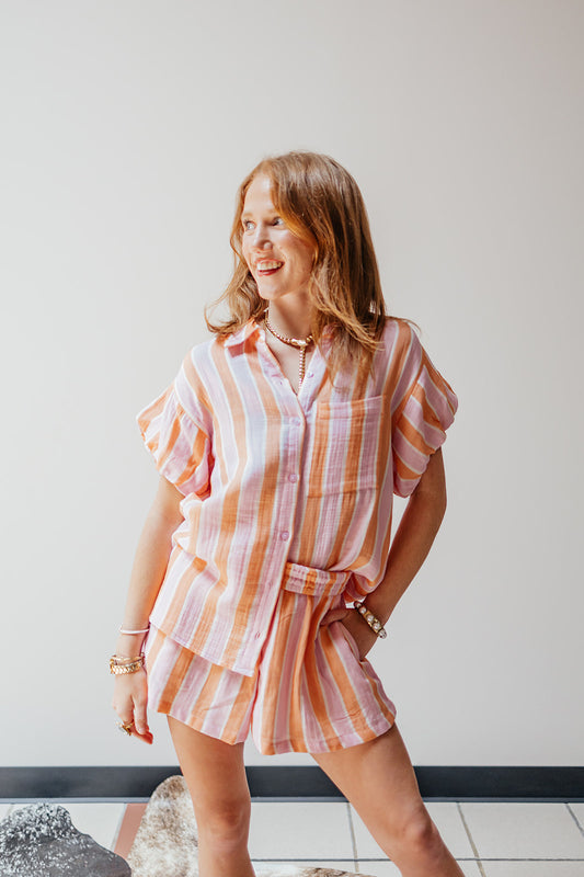 Striped Gauze Set