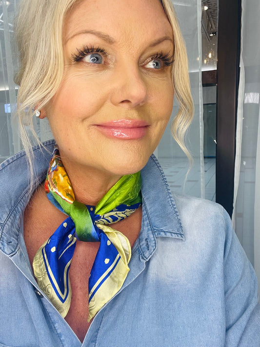 20" Diamond Girl Silk Scarf