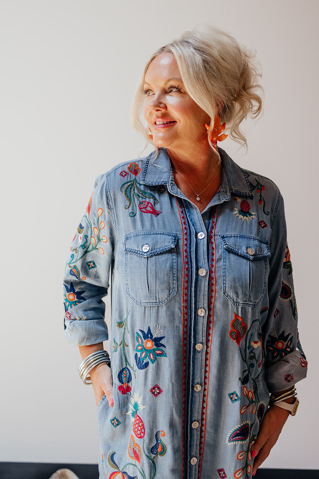 Indian Summer Denim Dress