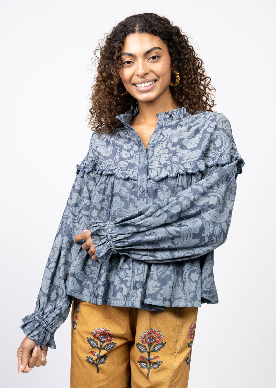 Scalloped Tiered Top by Ivy Jane