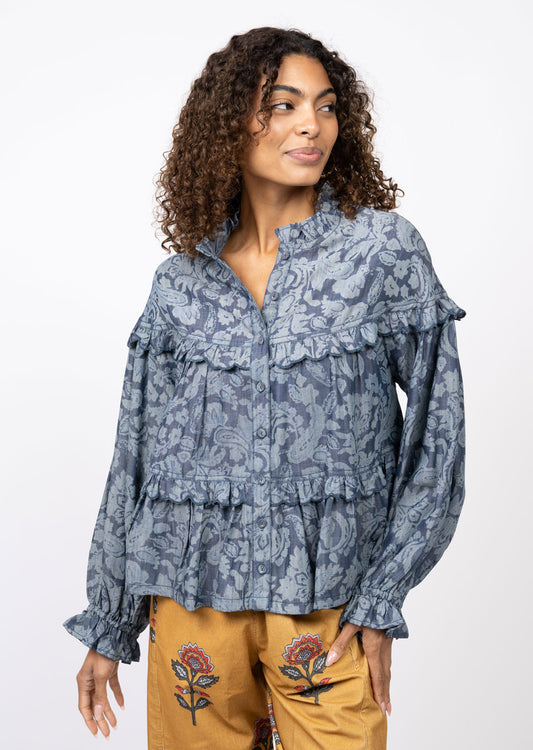 Scalloped Tiered Top by Ivy Jane