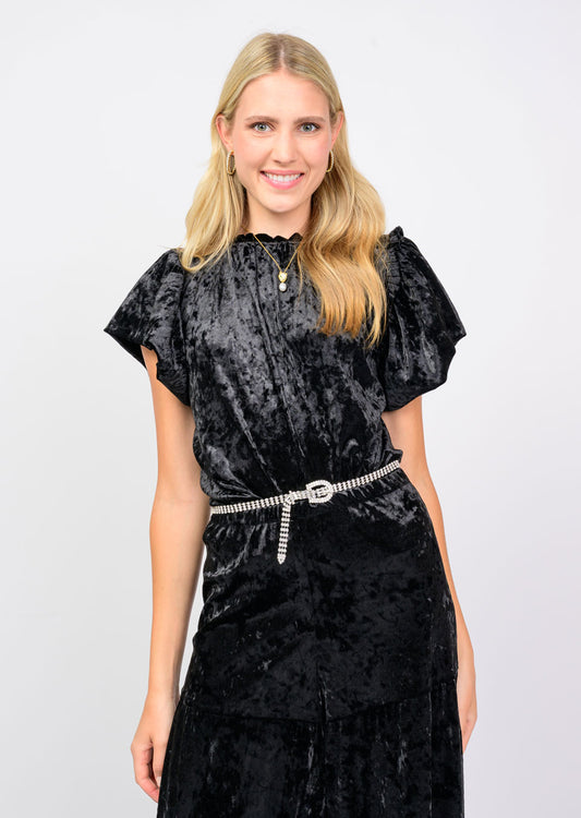 Black Velvet Top by Ivy Jane