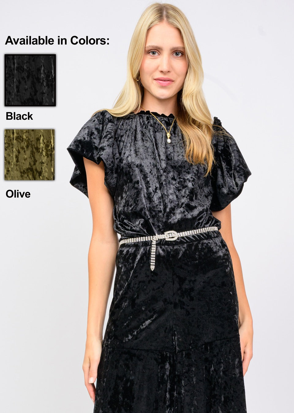 Black Velvet Top by Ivy Jane