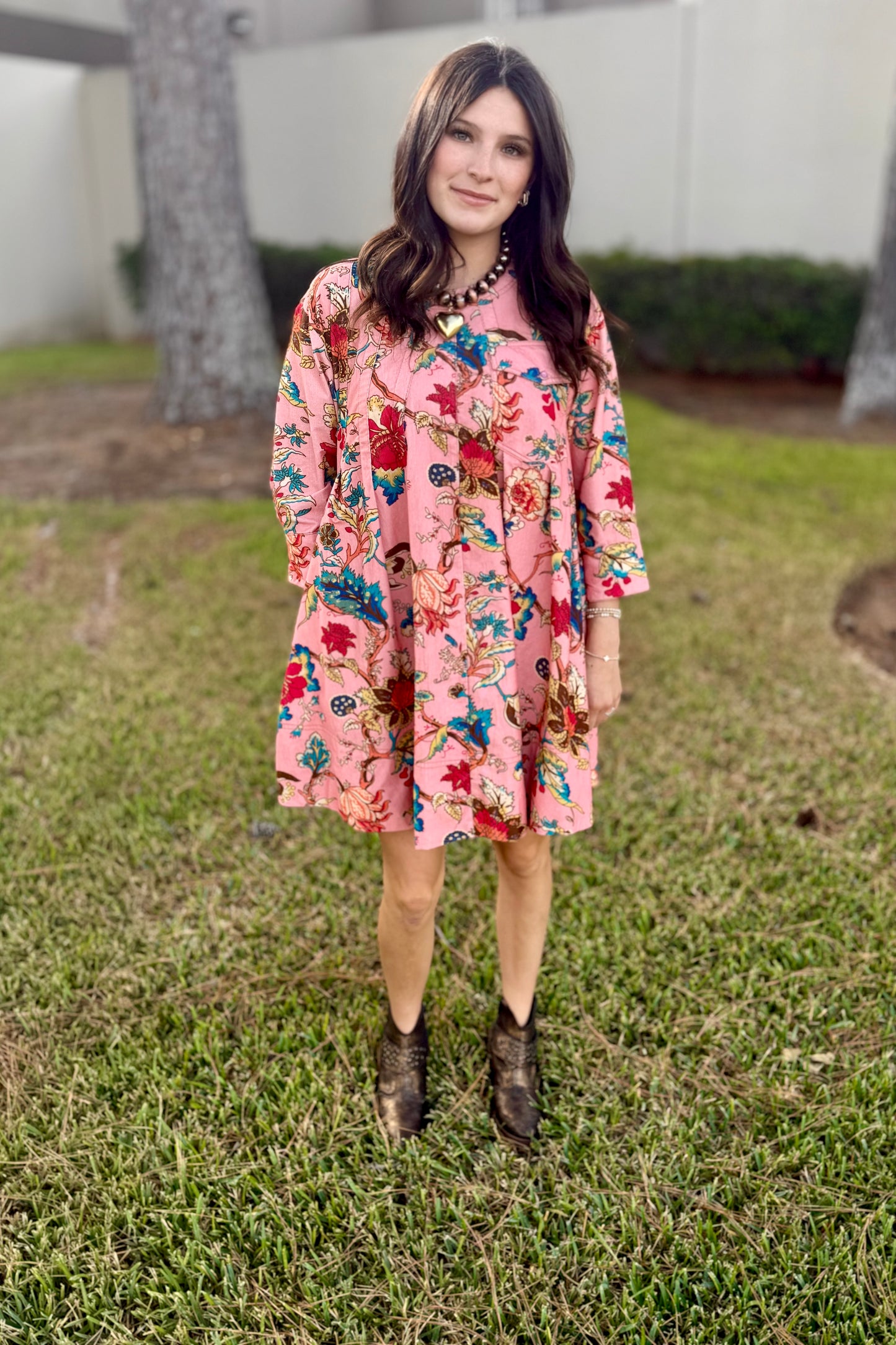 Tuck and Swing Dress by Uncle Frank