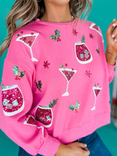 Holiday Spirits Sequin Sweatshirt