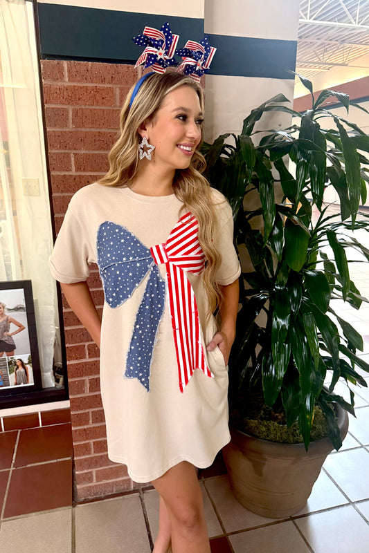 American Bow Graphic Dress